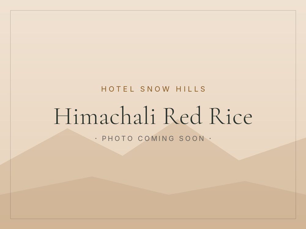 Himachali Red Rice — the hotel’s signature dish (photo coming soon)